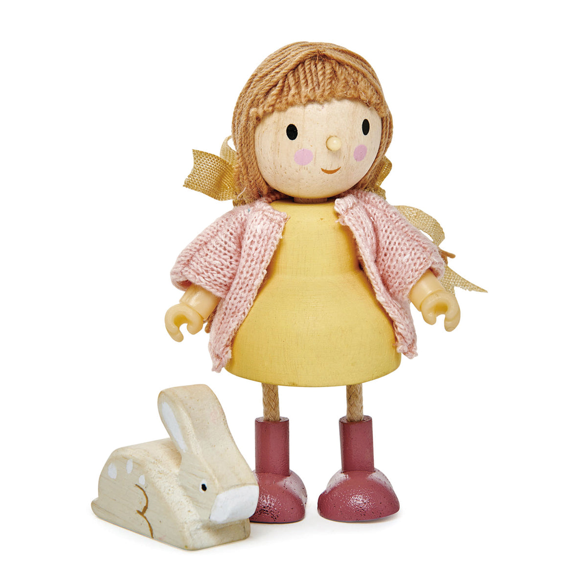 Tender Leaf Toys poppenhuis popje Amy en haar konijntje