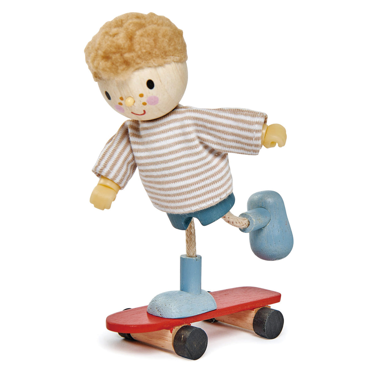 Tender Leaf Toys poppenhuis popje Edward en zijn skateboard