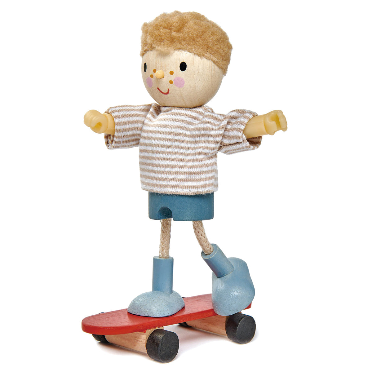 Tender Leaf Toys poppenhuis popje Edward en zijn skateboard