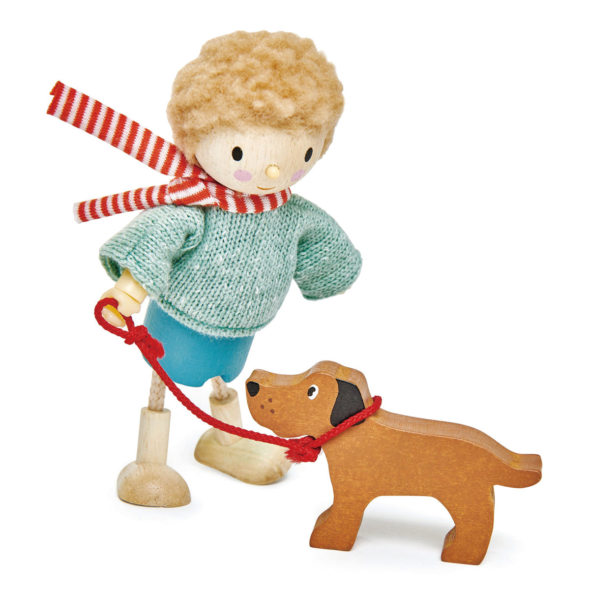 Tender Leaf Toys poppenhuis popje meneer Goodwood en zijn hondje