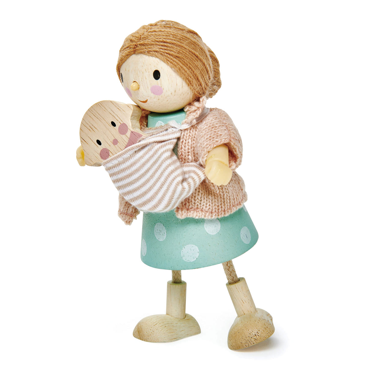 Tender Leaf Toys poppenhuis popje mevrouw Goodwood en haar baby