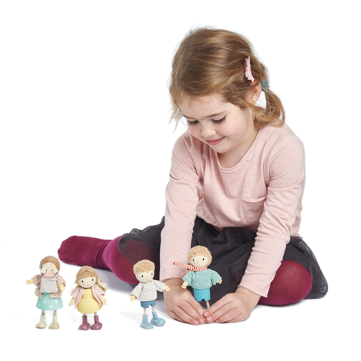 Tender Leaf Toys poppenhuis popje meneer Goodwood en zijn hondje