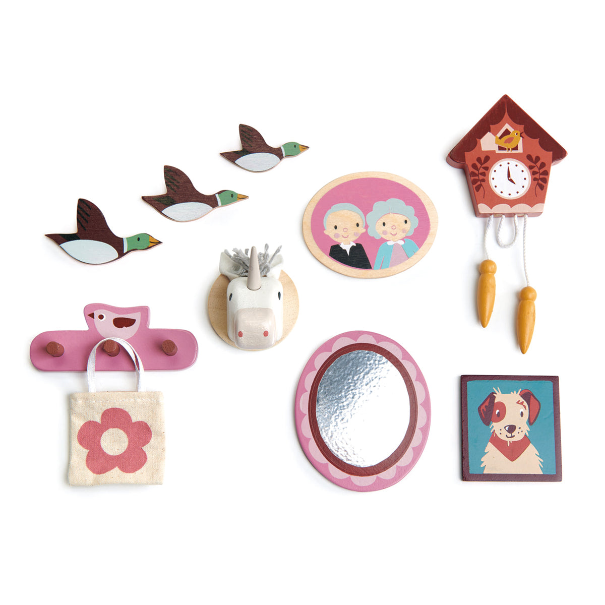 Poppenhuis muurdecoratie Tender Leaf Toys